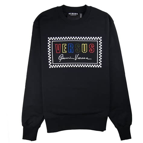 versus versace logo band sweatshirt|versace resort versus logo.